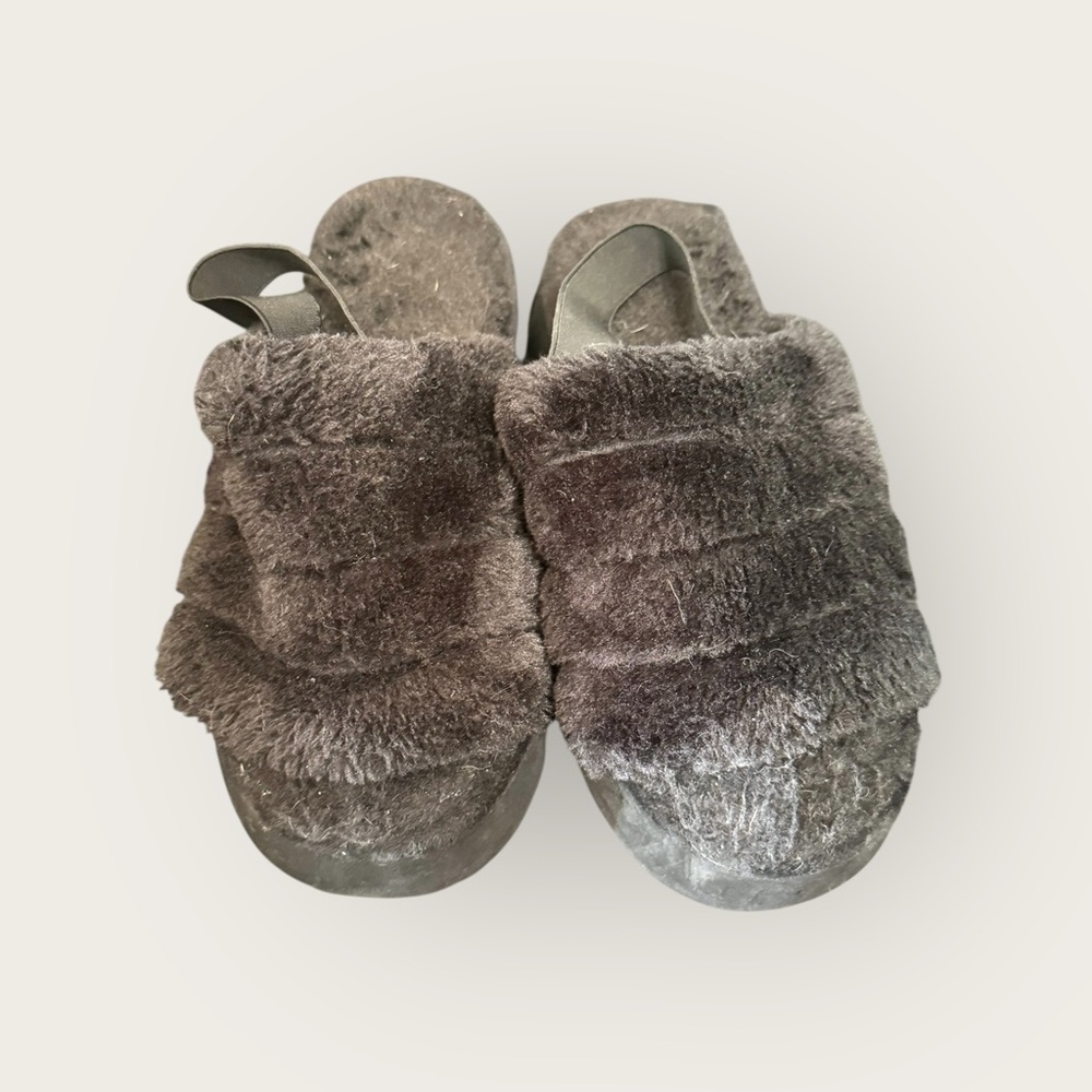 Cozy Black Faux Fur Slippers